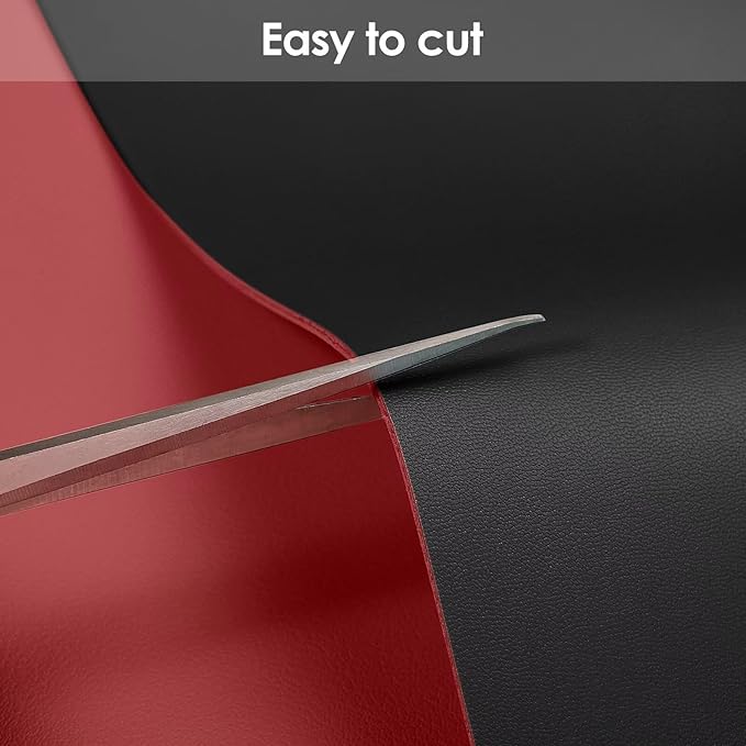 Table Top Protector for Dining Room Table - Can Be Used On Both Sides Waterproof and Easy to Clean Good Flatness Used for Dining Table(Black+Wine Red 44x84)