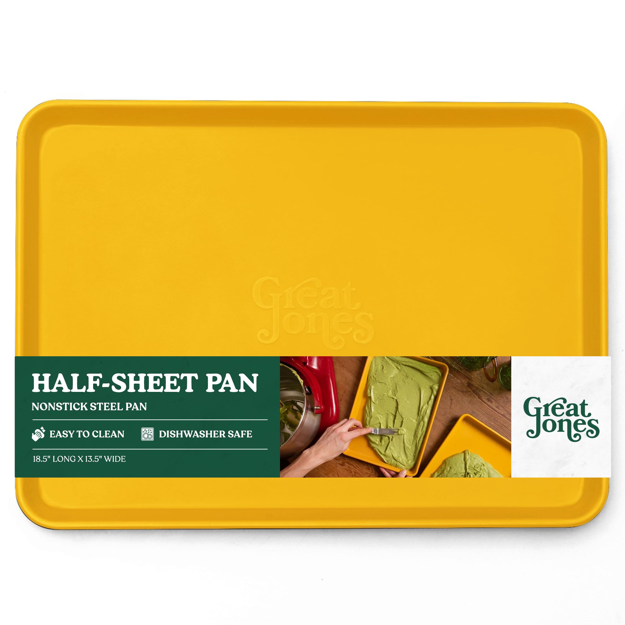 Great Jones Nonstick and Non Toxic Half Sheet Pan 18.5" x 13.5" (Mustard)