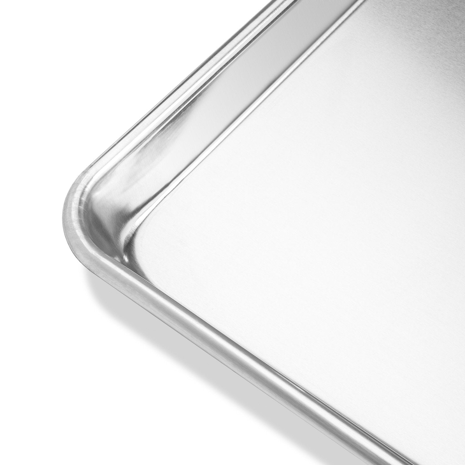 Last Confection 6 Cookie Baking Sheets 9" x 13" - Small Rimmed Aluminum Jelly Roll Trays - Quarter Sheet Pans