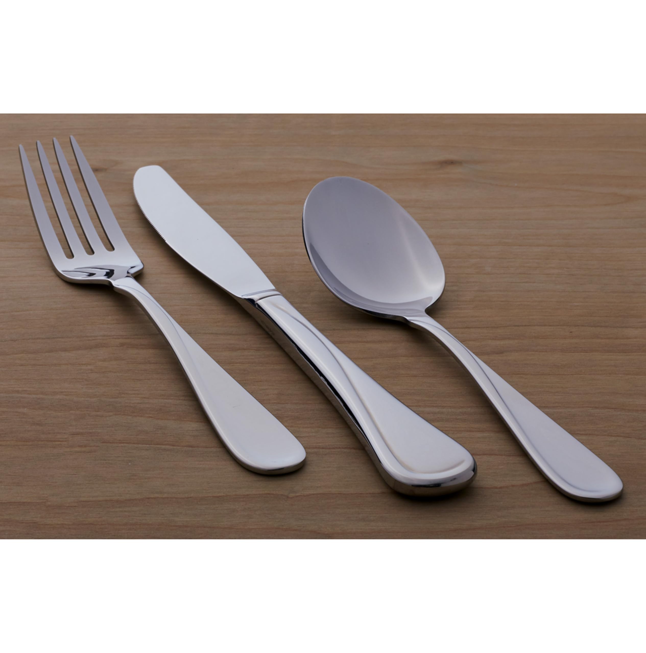 Oneida Silverware Set For 4, Flight 20-Piece Everyday Flatware Set, Service For 4, 18/0 Stainless Steel, Swirl, Mirror Finish, Dishwasher Safe, Knives Spoons and Forks Set, Dining (Silver, 20 Pieces)