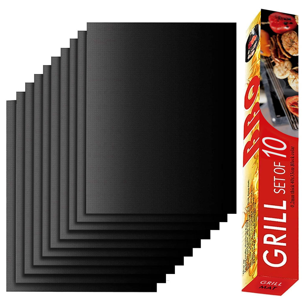 Renook Set of 8 Copper Grill Mats for Outdoor Gas Grill