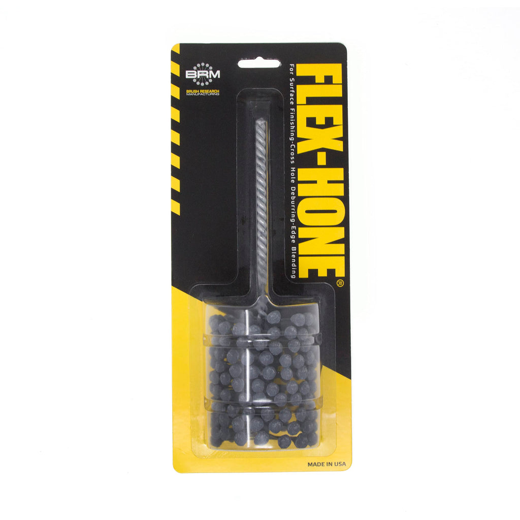 Brush Research BC21412 FLEX-HONE®, 2-1/4" (57.2mm) Diameter, 120 Grit, Silicon Carbide, For Mild Steel, Stainless Steel, Cast Iron and Softer Ferrous Materials