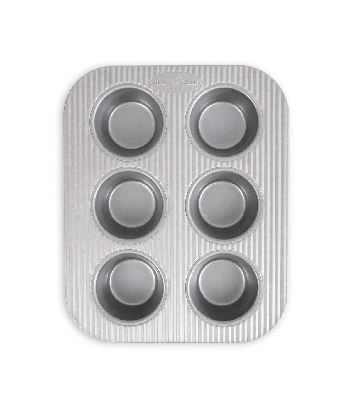 USA Pan Nonstick Toaster Oven 6 Cup Muffin Pan, Aluminized Steel