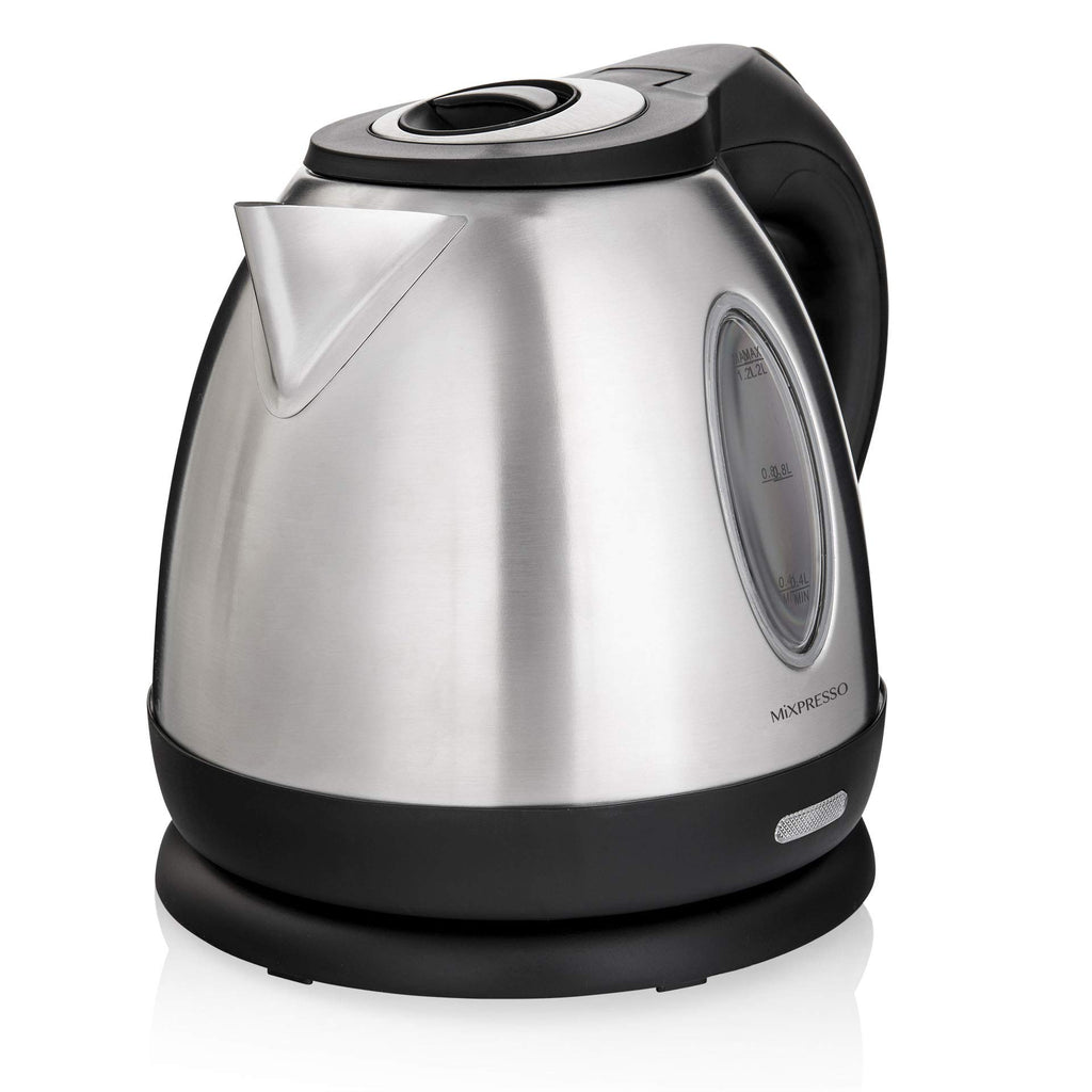 Mixpresso Electric Kettle Temperature Control, Hot Water Kettle Electric, Cordless 1 Liter Capacity, Keep Warm & LED Indicator, Auto-Shutoff, Boil-Dry Protection, Stainless Steel Electric Kettle