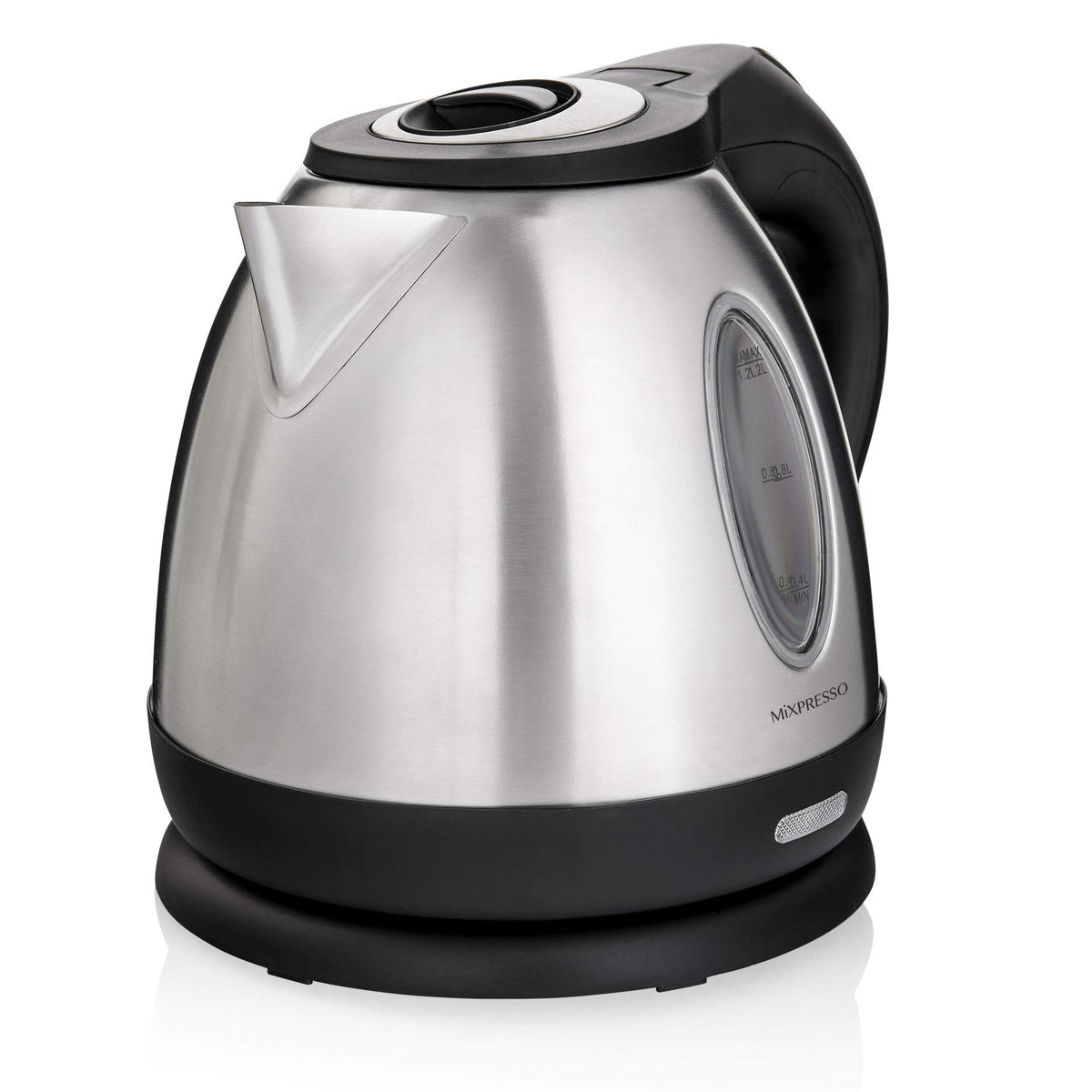 Mixpresso Electric Kettle Temperature Control, Hot Water Kettle Electric, Cordless 1 Liter Capacity, Keep Warm & LED Indicator, Auto-Shutoff, Boil-Dry Protection, Stainless Steel Electric Kettle