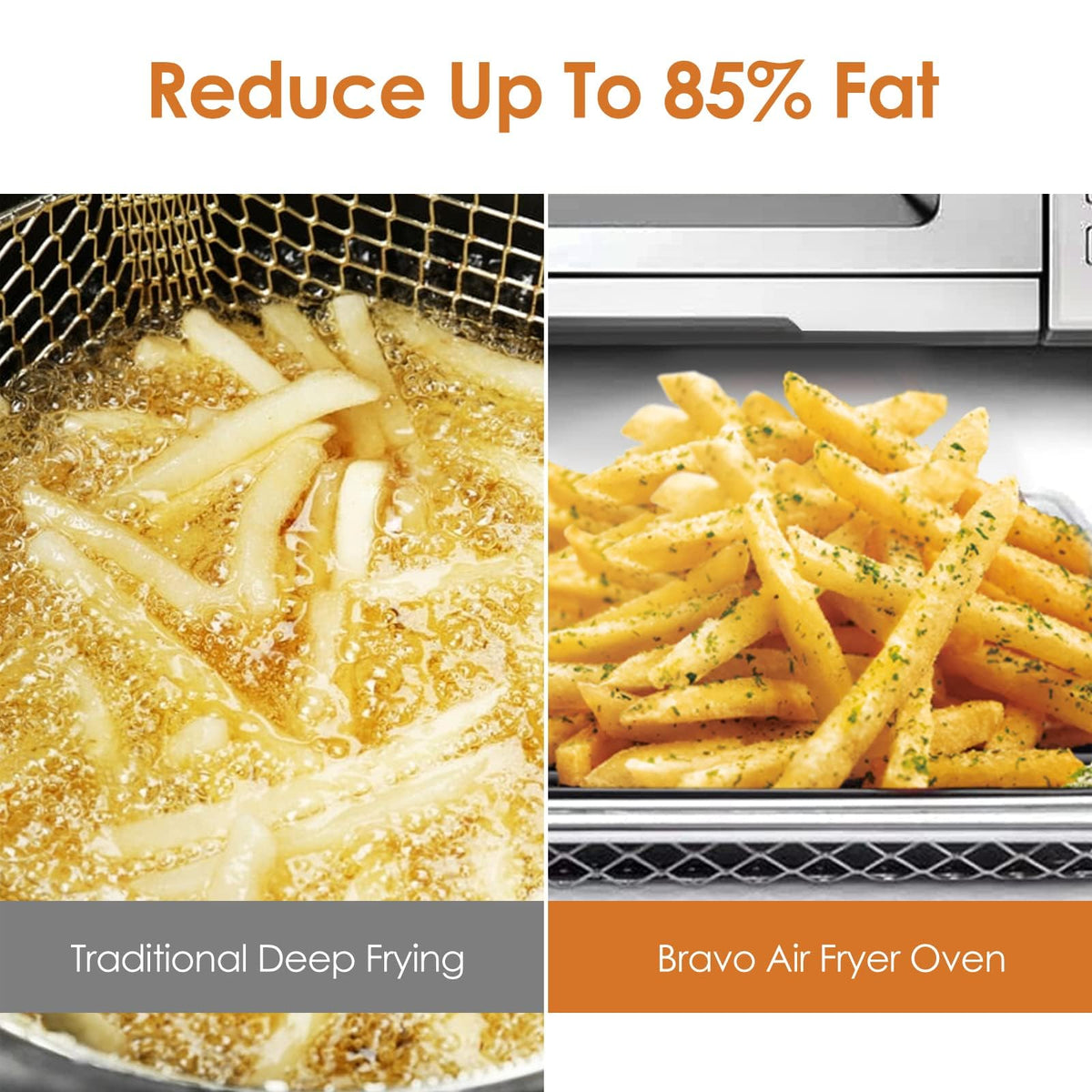 Nuwave Bravo XL Air Fryer Toaster Smart Oven, Countertop Grill/Griddle