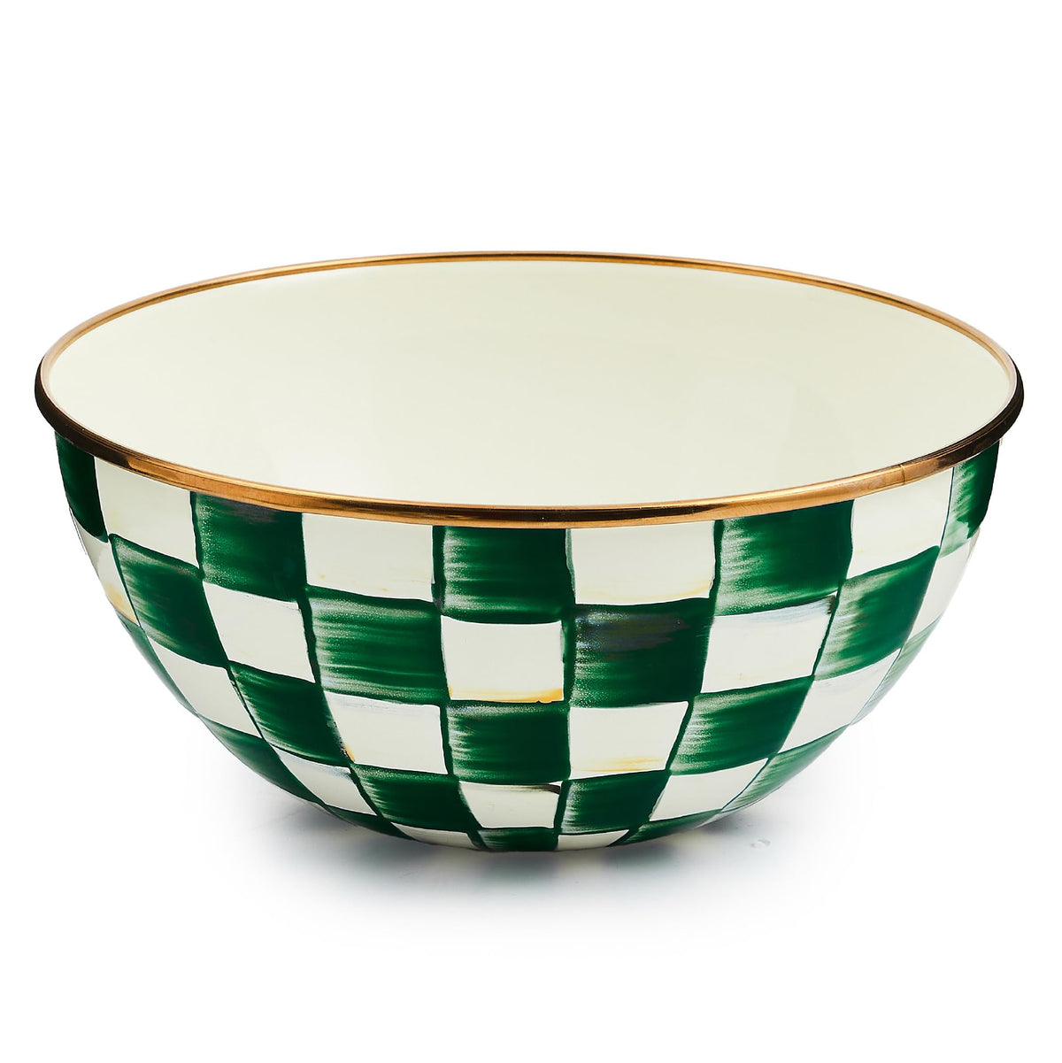 MACKENZIE-CHILDS Everyday Bowl, Extra Small, Black-and-White Courtly Check