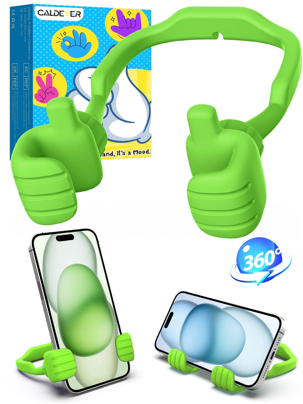 Stocking Stuffers for Teens Boys Girls Thumbs Up Lazy Phone Stand for Desk