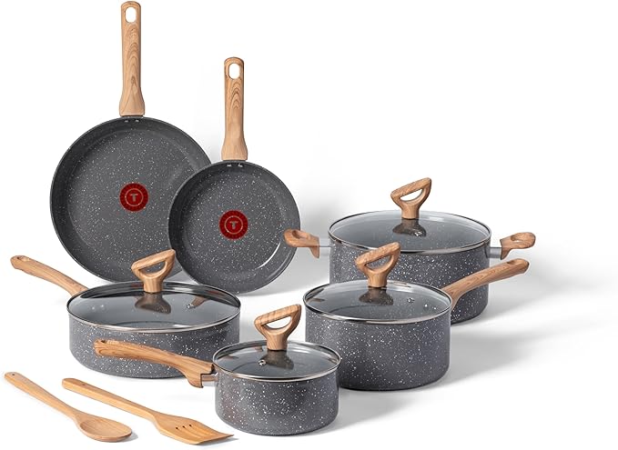 T-Fal Revive Ceramic Nonstick Pots and Pans Set