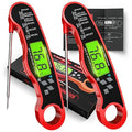 Digital Meat Thermometer for Cooking - IP67 Waterproof Kitchen Thermometer with Backlight and Hold, Fast Instant Read Thermometer, Candy Making, Outside Grill, Stocking Stuffers for Men-2 Pack