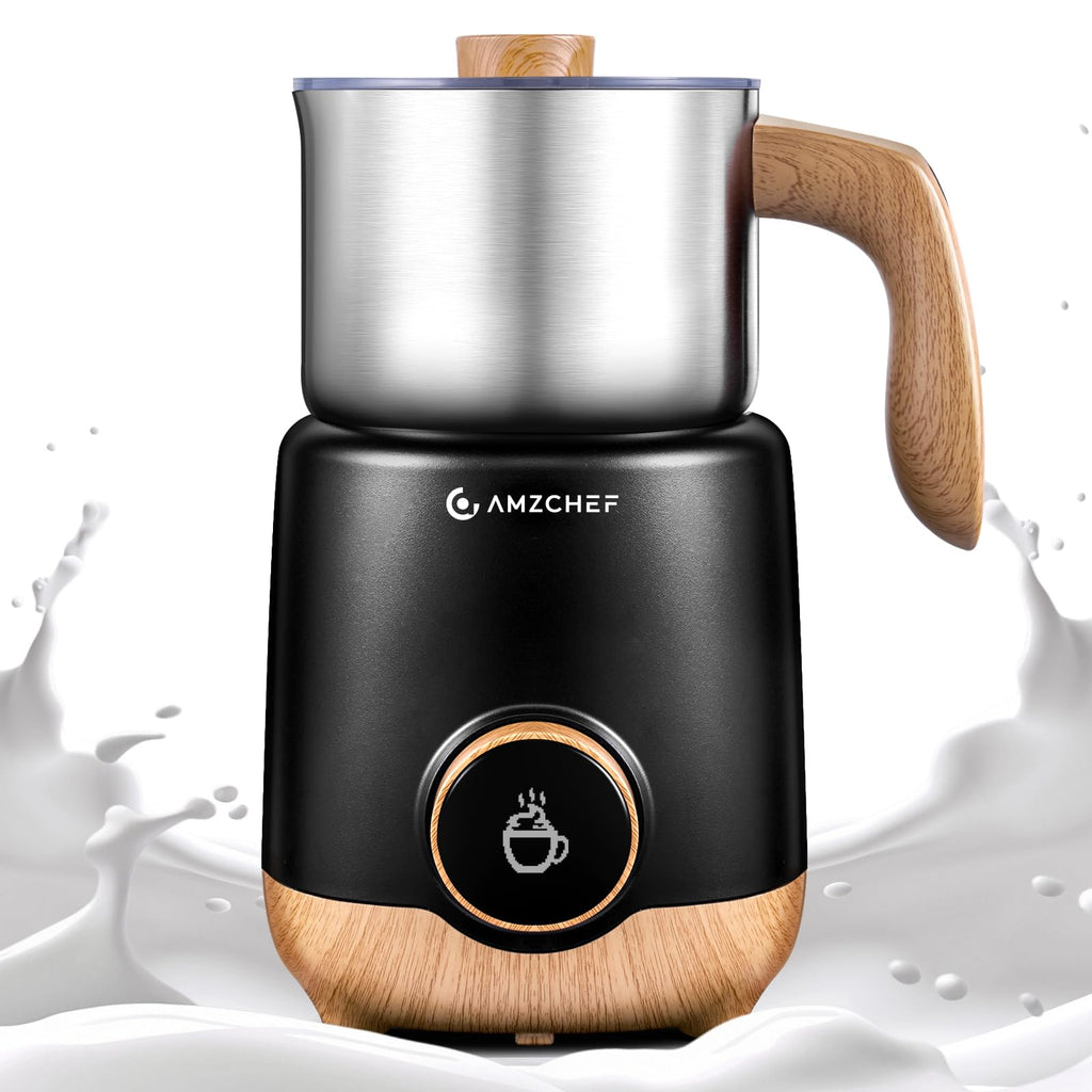 AMZCHEF 8-in-1 Milk Frother and Steamer with 550W IH Induction Heating