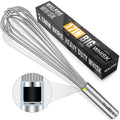 Walfos Whisk,17in Large Whisks, Heavy Duty Stainless Steel Wire Whisk Ideal For Beating Eggs, Blending Sauces, Mixing Batter.