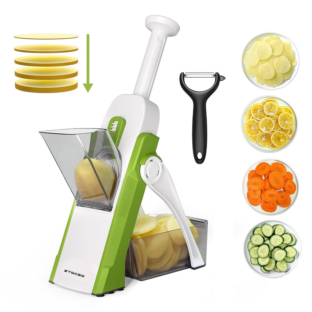 Safe Mandoline Slicer for Kitchen, Vegetable & Food Cutter (Only Slice)