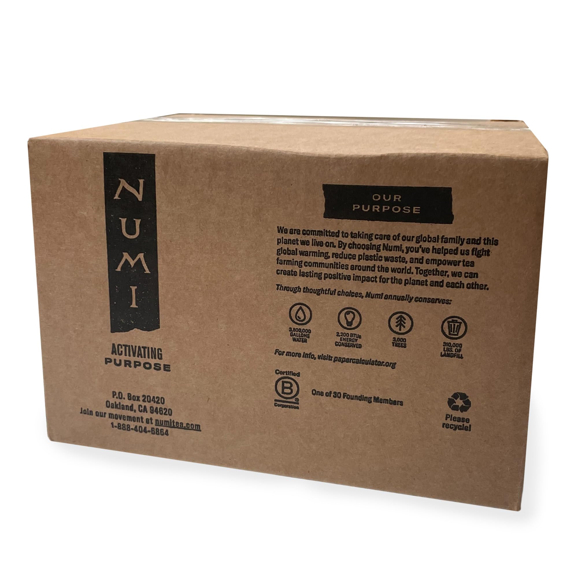 Numi Organic Ginger Lemon Decaf Green Tea, 100 Green Tea Bags
