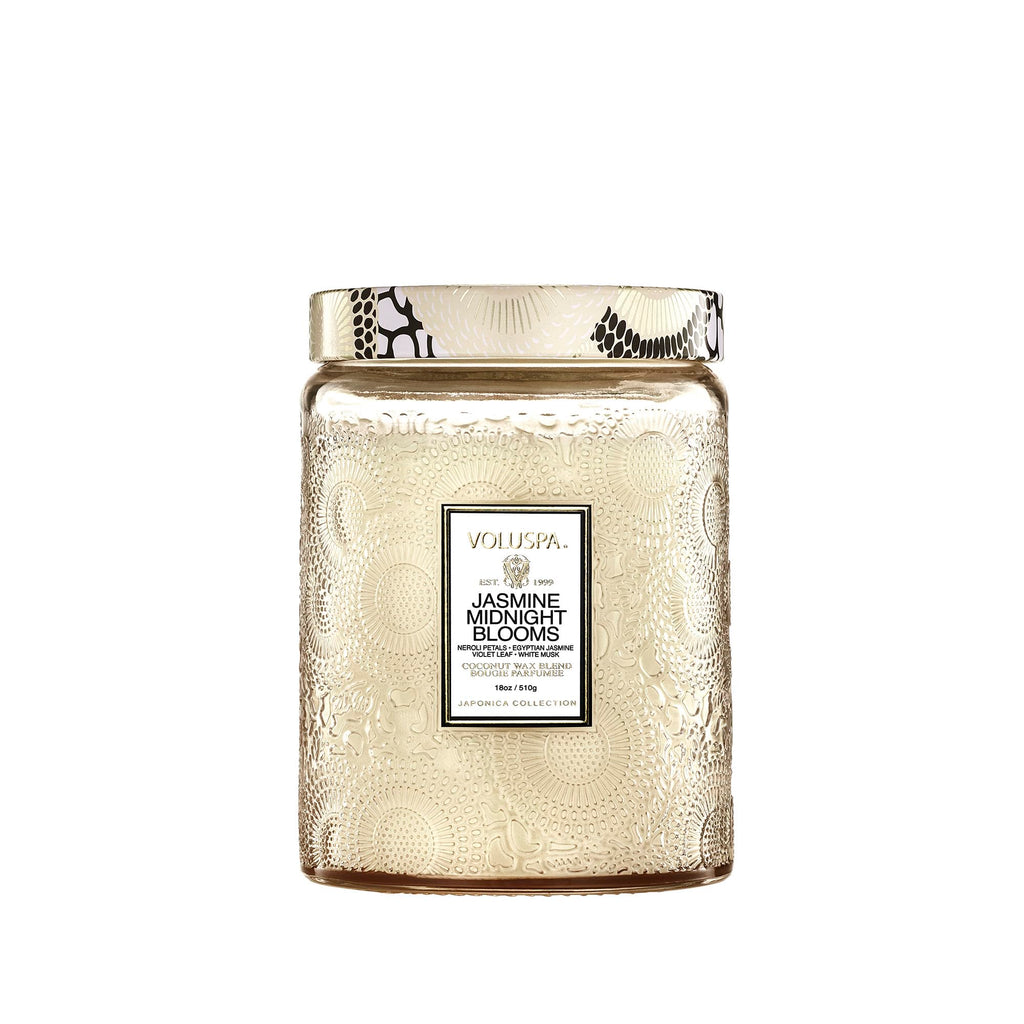Voluspa Santal Vanille Large Scented Candle Jar 18 Oz, 100 Hr Burn