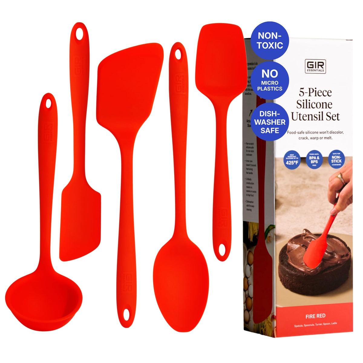 GIR: 5-Piece Silicone Essentials Kitchen Utensils Set – Party Confetti