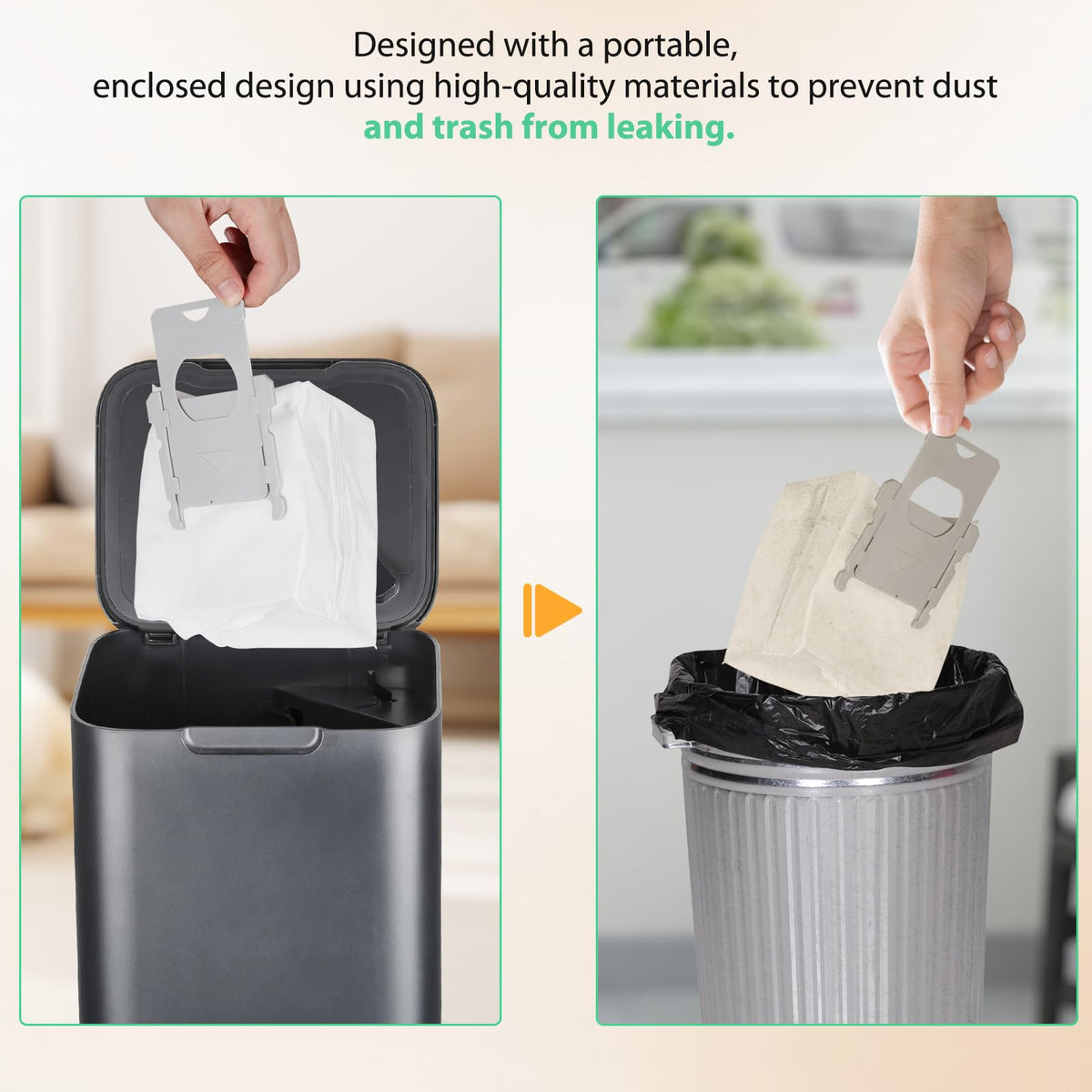 6 Pack Vacuum Bags for Roomba i/j/s Series & 100-700 Combo Robot Vac