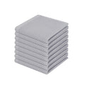 Homaxy 100% Cotton Waffle Weave Kitchen Dish Cloths, Ultra Soft Absorbent Quick Drying Dish Towels, 12 x 12 Inches, 8-Pack, Light Gray