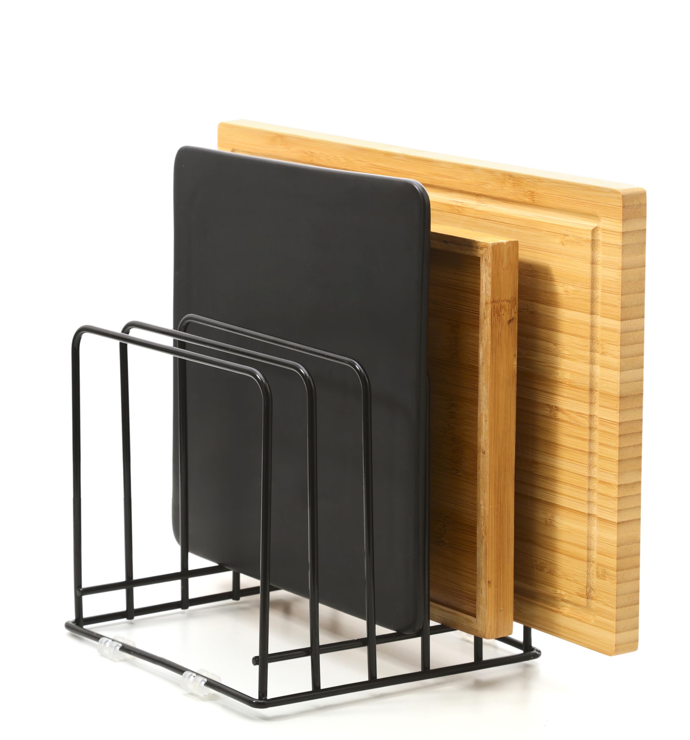 QSYZanZan Cutting Board Organizer(1 Pc),Kitchen Cabinet Dividers for baking sheets,Bakeware Holder with 5 Slots,Space Saving,for used to Baking Tray and Chopping Storage