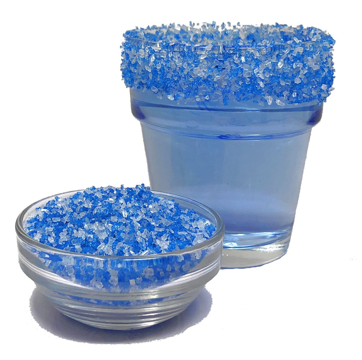 Snowy River Blue Dream, Cocktail & Margarita Sugar Rimmer - Vibrant Naturally Colored Sugar for Cocktail Rimming, Baking & Decorating, Medium Crystal - 80oz