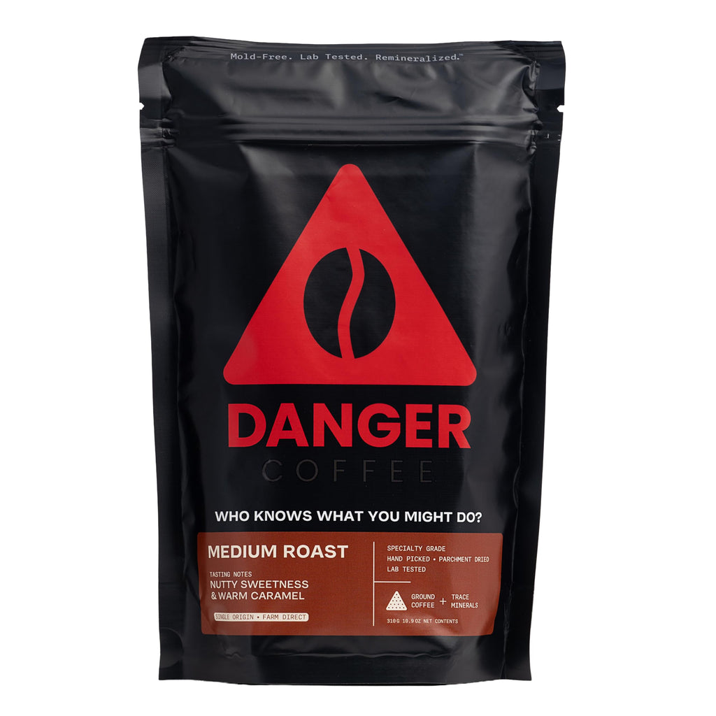 Danger Coffee Ground Mold Free Coffee by Dave Asprey | Dark Roast 10.9 oz