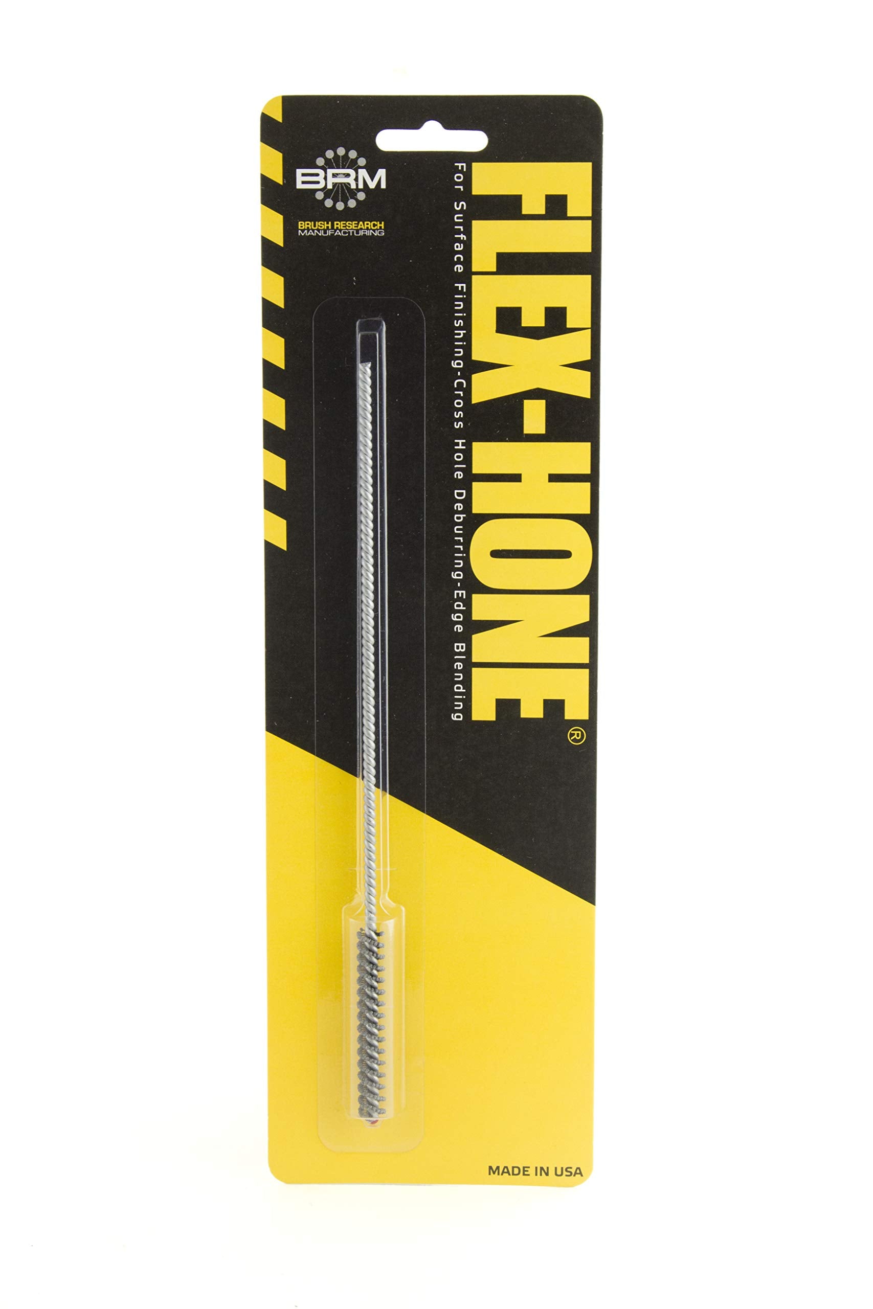 Brush Research BC7M18 FLEX-HONE®, 0.276" (7mm) Diameter, 180 Grit, Silicon Carbide, for Mild Steel, Stainless Steel, Cast Iron and Softer Ferrous Materials