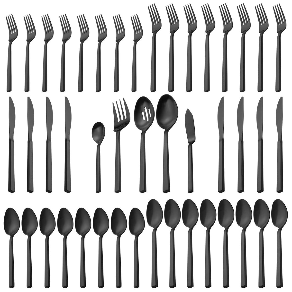 Alata Cube 20-Piece Forged Flatware Set, Service for 4, Mirror Finish