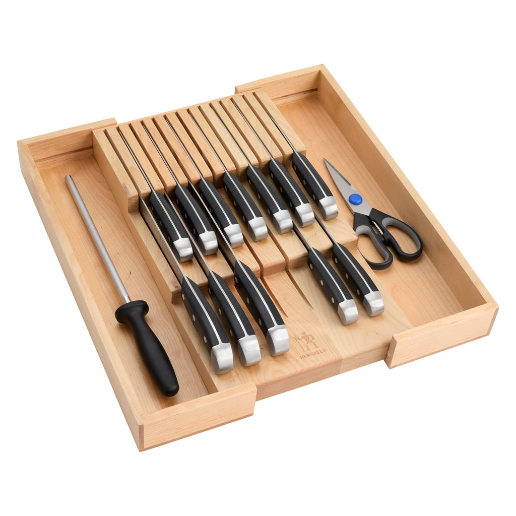 Henckels Statement 20-Pc Knife Set, Razor-Sharp, German Engineered, Brown