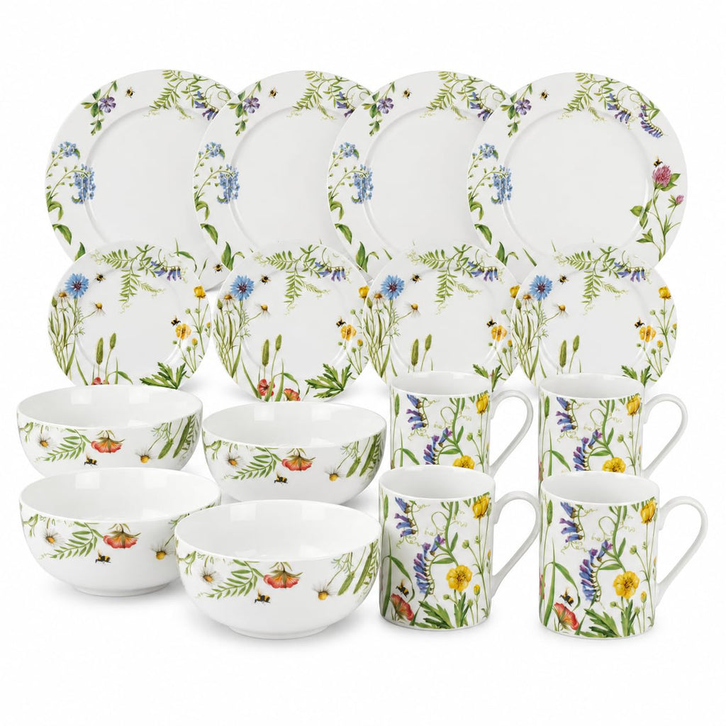 Portmeirion – Portmeirion Home – Dinnerware Set – Blue Indigo, Set of 16