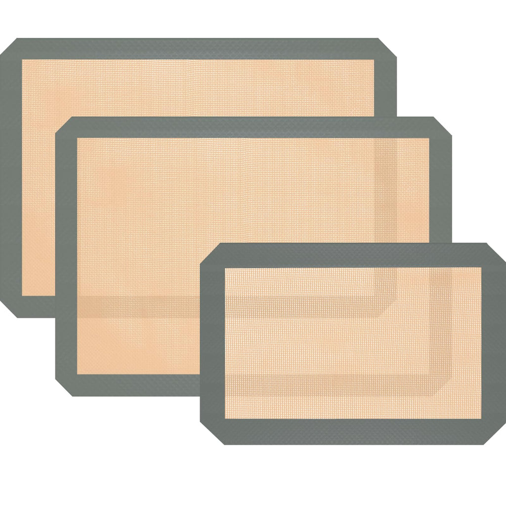 Koolstuffs Silicone Baking Mat, Nonstick and Reusable, 3 Pack
