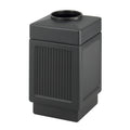 Safco Canmeleon Trash Can, 38 Gallons, Indoor and Outdoor Use, Open Top, Durable & Weather-Resistant Commercial Garbage Can, Black
