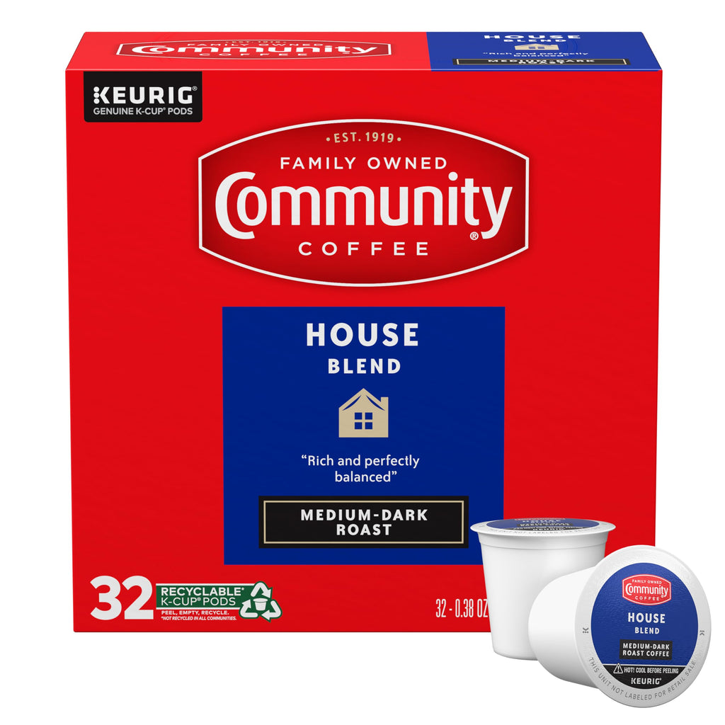 Community Coffee Grandma's Sugar Cookie Keurig K-Cup Pods, Limited Edition Holiday Flavor, Natural Ingredients, 10 Count (Pack of 1)