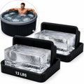 Extra Large Ice Block Mold (2-Pack) – 13 lbs Silicone Ice Brick Maker for Ice Bath & Cold Plunge – Giant Cube for Recovery, Muscle Relief & Coolers, Dishwasher Safe