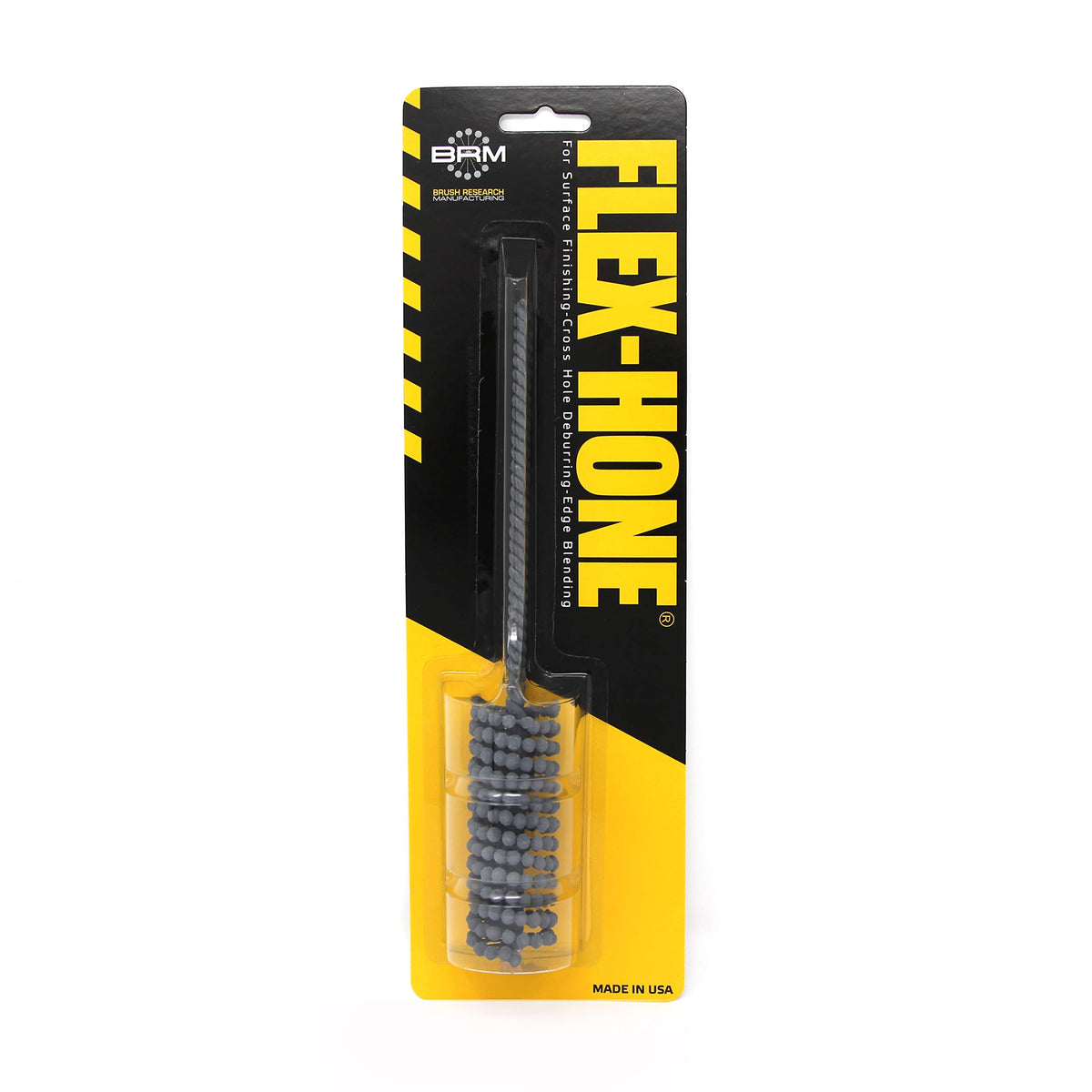 Brush Research BC151612 FLEX-HONE®, 15/16" (23.8mm) Diameter, 120 Grit, Silicon Carbide, for Mild Steel, Stainless Steel, Cast Iron and Softer Ferrous Materials