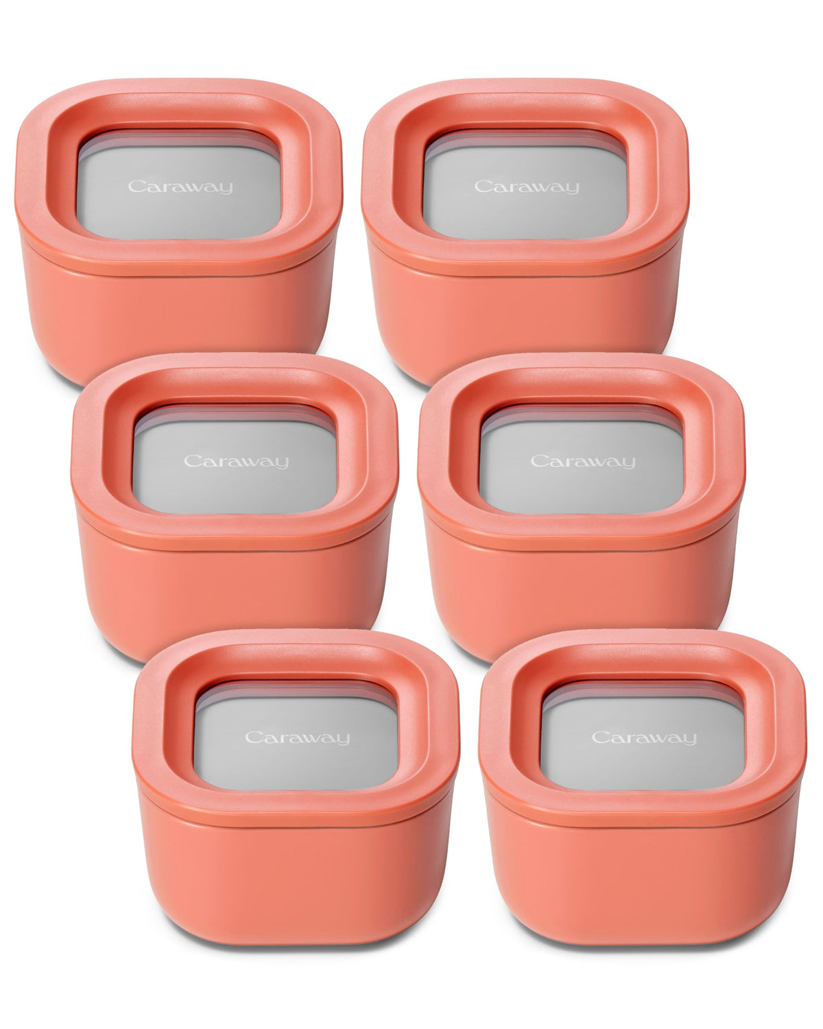 Caraway 6-Piece Glass Food Storage Container Set