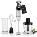 MEGAWISE 1000W Hand Blender,Multi-Attachment Immersion Blender with Chopper