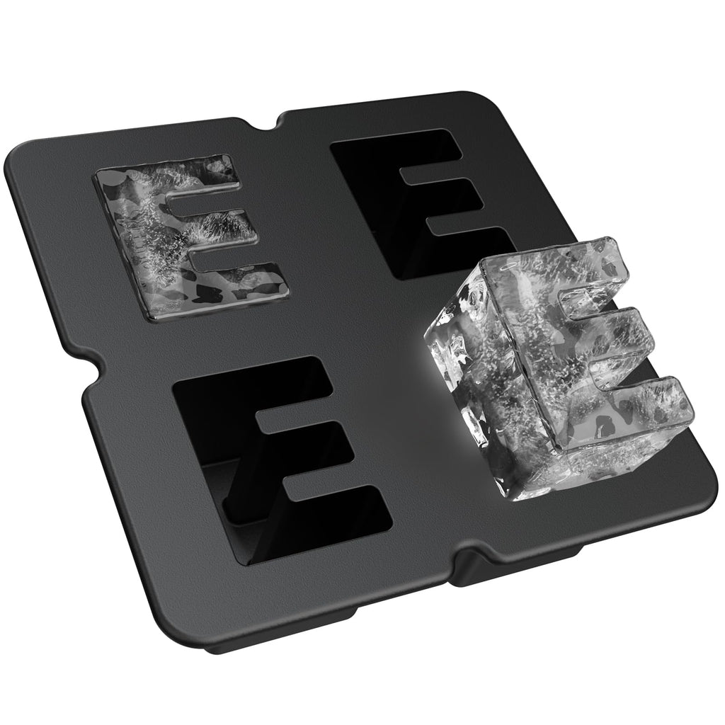 Customized Letter P Ice Cube Mold -Letter Silicone Ice Mold for Custom Ice Cube Mold and Baking Chocolate and Crafting Letter Molds, Ice Cube Molds for Cocktails & Whiskey with Custom Letters