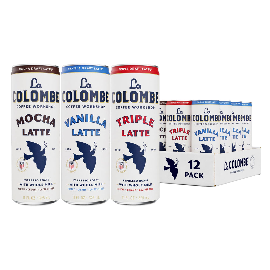 La Colombe Coffee, Triple Draft Latte, 11 fl oz Cans (Pack of 12), Coffeehouse Quality Cold Brew, Specialty Grade Coffee Beans, Ready-to-Drink On-the-Go