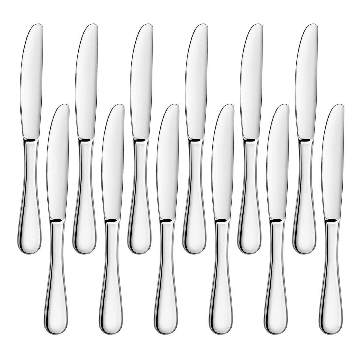 Artaste Rain 18/10 Stainless Steel Dinner Knife, 9.15-Inch, Set of 12