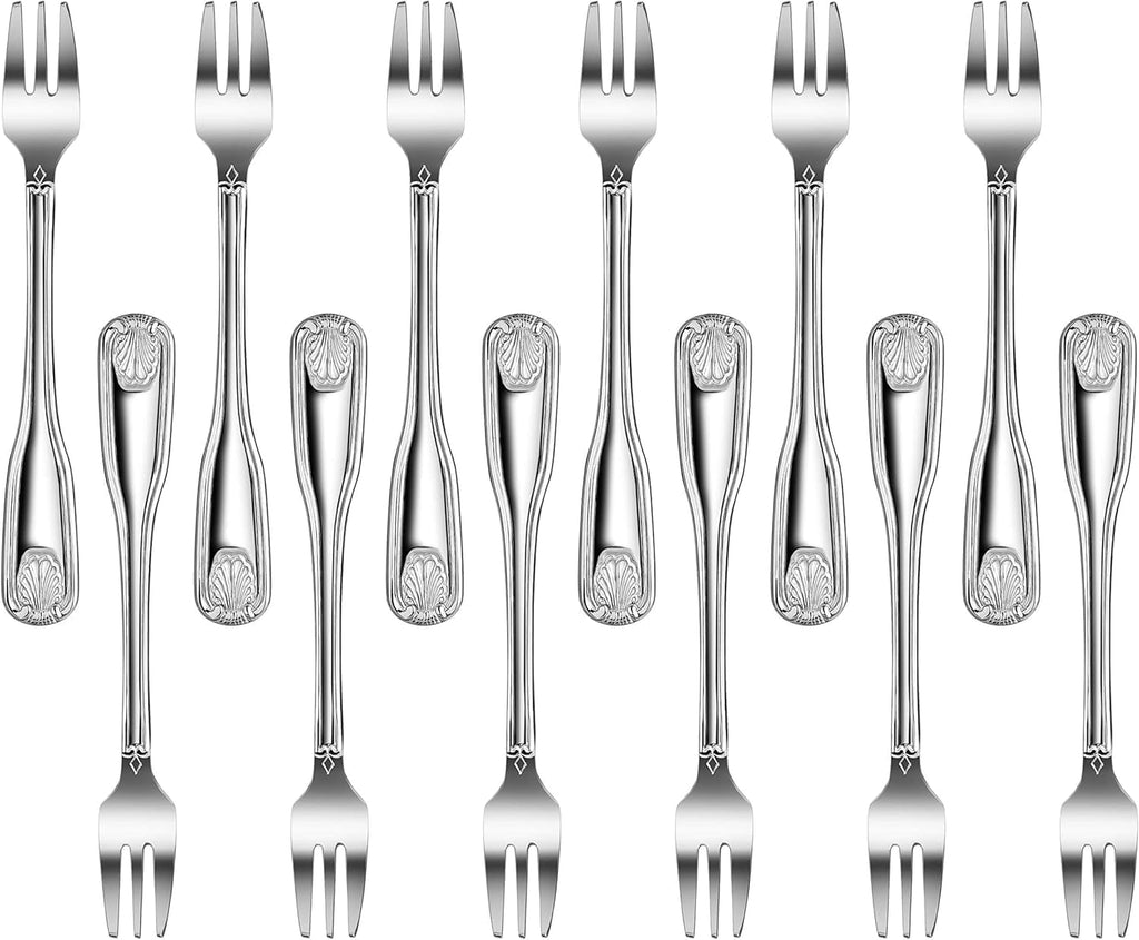 New Star Foodservice Shell Pattern 18/0 Stainless Steel Coffee Spoon, 4.6-Inch, Set of 12, Commercial Grade