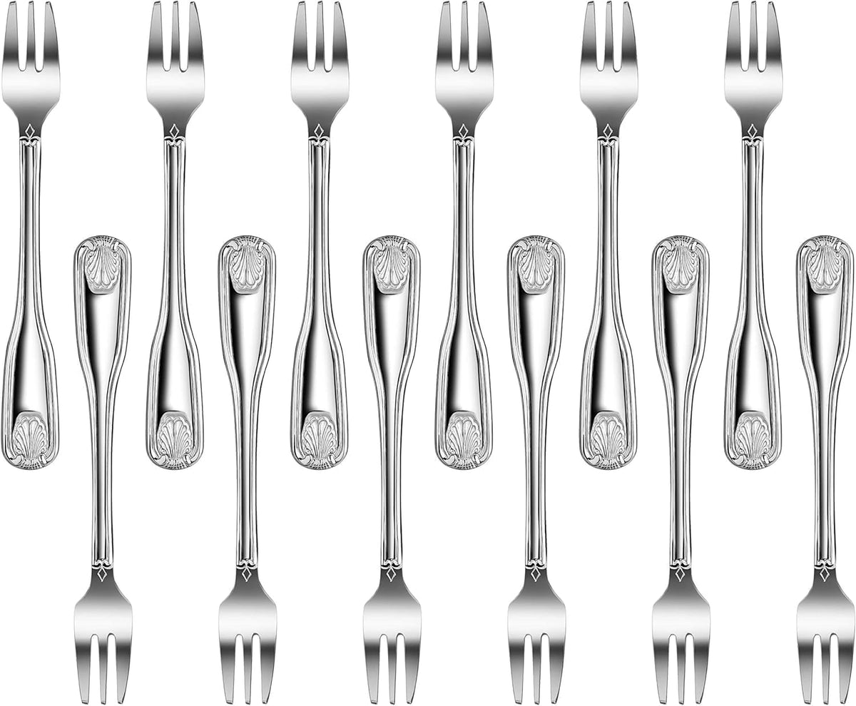 New Star Foodservice Shell Pattern 18/0 Stainless Steel Coffee Spoon, 4.6-Inch, Set of 12, Commercial Grade