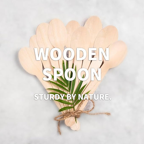 360 Pcs Disposable Wooden Spoons, Compostable Spoon Set