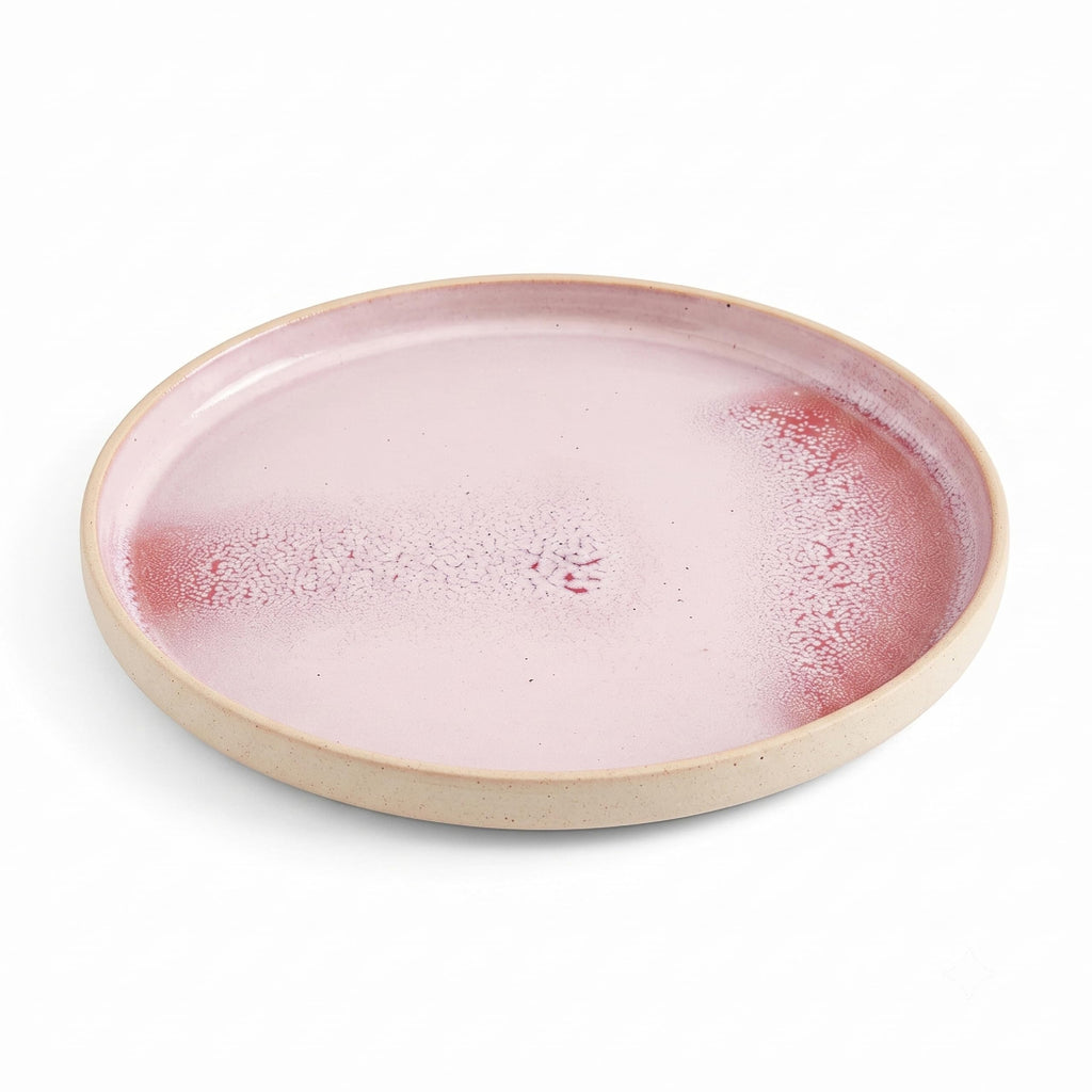 Portmeirion Minerals 10.5" Dinner Plate, Rose Quartz - Modern Stoneware Plate, Artisan-Crafted with Gentle Curves, Durable & Stylish for Dining, Microwave & Dishwasher Safe - Made in Portugal