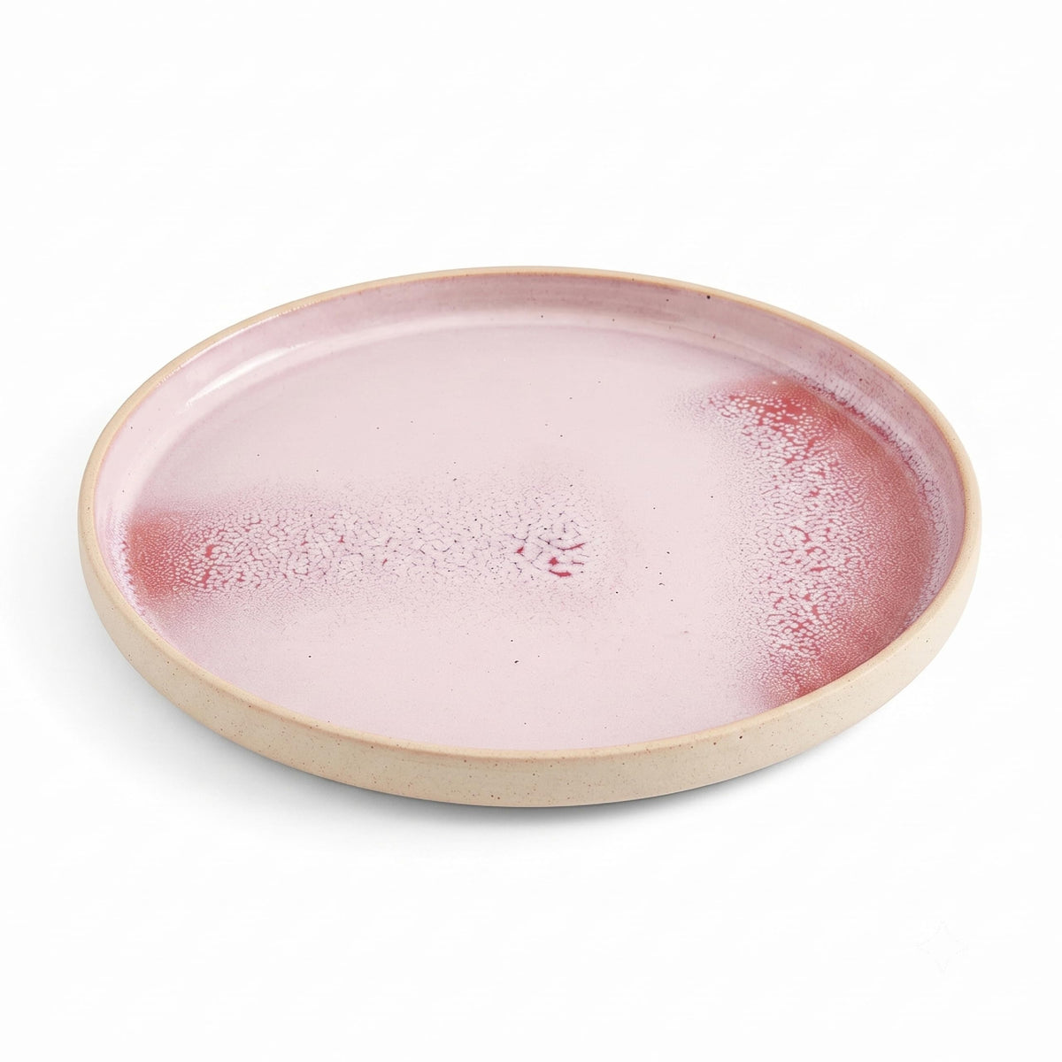 Portmeirion Minerals 10.5" Dinner Plate, Rose Quartz - Modern Stoneware Plate, Artisan-Crafted with Gentle Curves, Durable & Stylish for Dining, Microwave & Dishwasher Safe - Made in Portugal