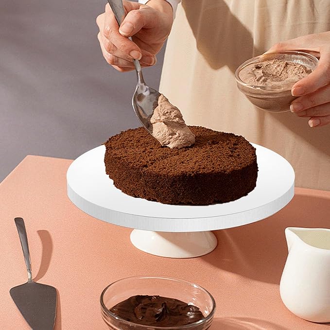 10 Packs Cake Boards 10 Inch Round - Sturdy 1/2" Thick Cake Drum, Cake Base Sturdy Multiple Layers of Corrugated Cardboard for Heavy or Multi Layer Cakes, Pastry, Display (10inch/10pcs)
