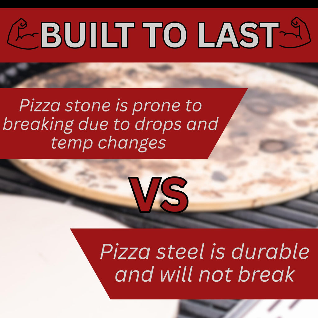 ThermiChef 14" x 14" Pizza Steel - 3/8" Steel, 20 lbs