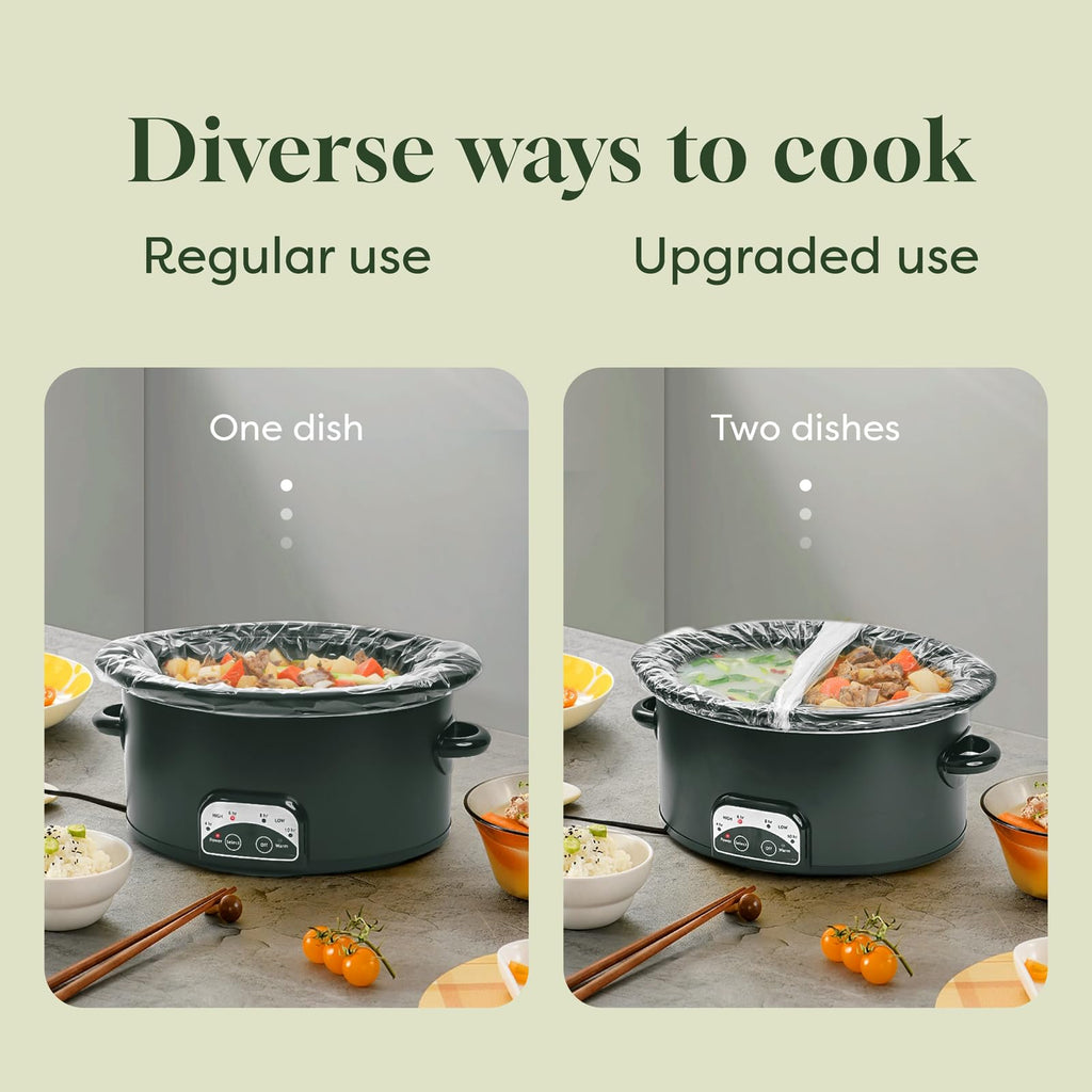 Oasier Slow Cooker Liners, Disposable Oval Large Size 33 Count