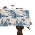 patdrea Elegant French Linen Tablecloth,Rectangular,94"x63"-Lucerne A