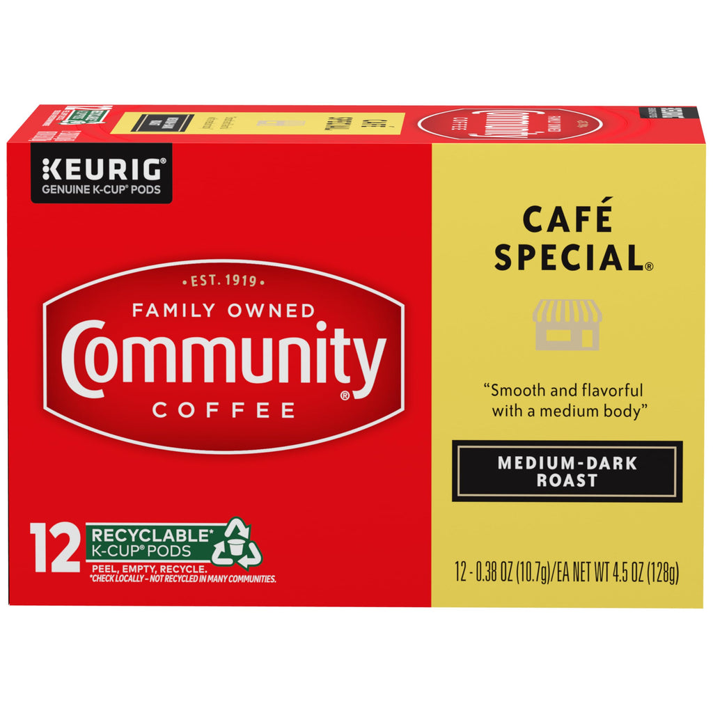 Community Coffee Grandma's Sugar Cookie Keurig K-Cup Pods, Limited Edition Holiday Flavor, Natural Ingredients, 10 Count (Pack of 1)