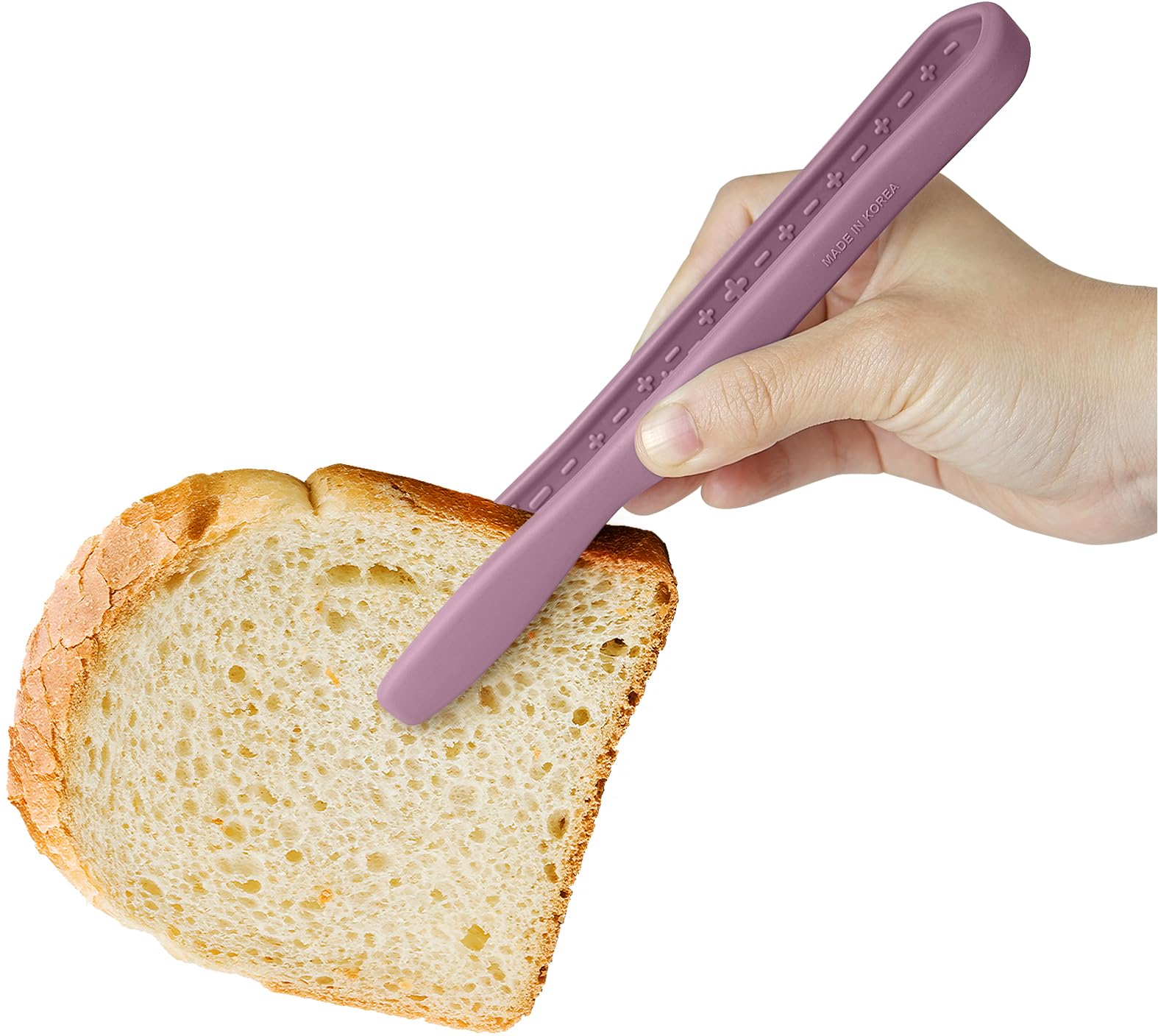 Carrotez Mini Silicone Toaster Tongs, 7 inches, 1 Pack, Pink